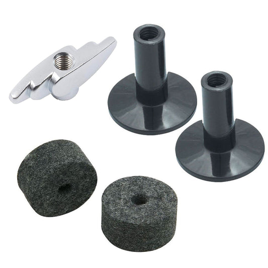 Yamaha Cymbal Accessory Pack w/Stand Felt Washer (2), Tilter Sleeves (2) and 8mm Wingnut (2) Bundle